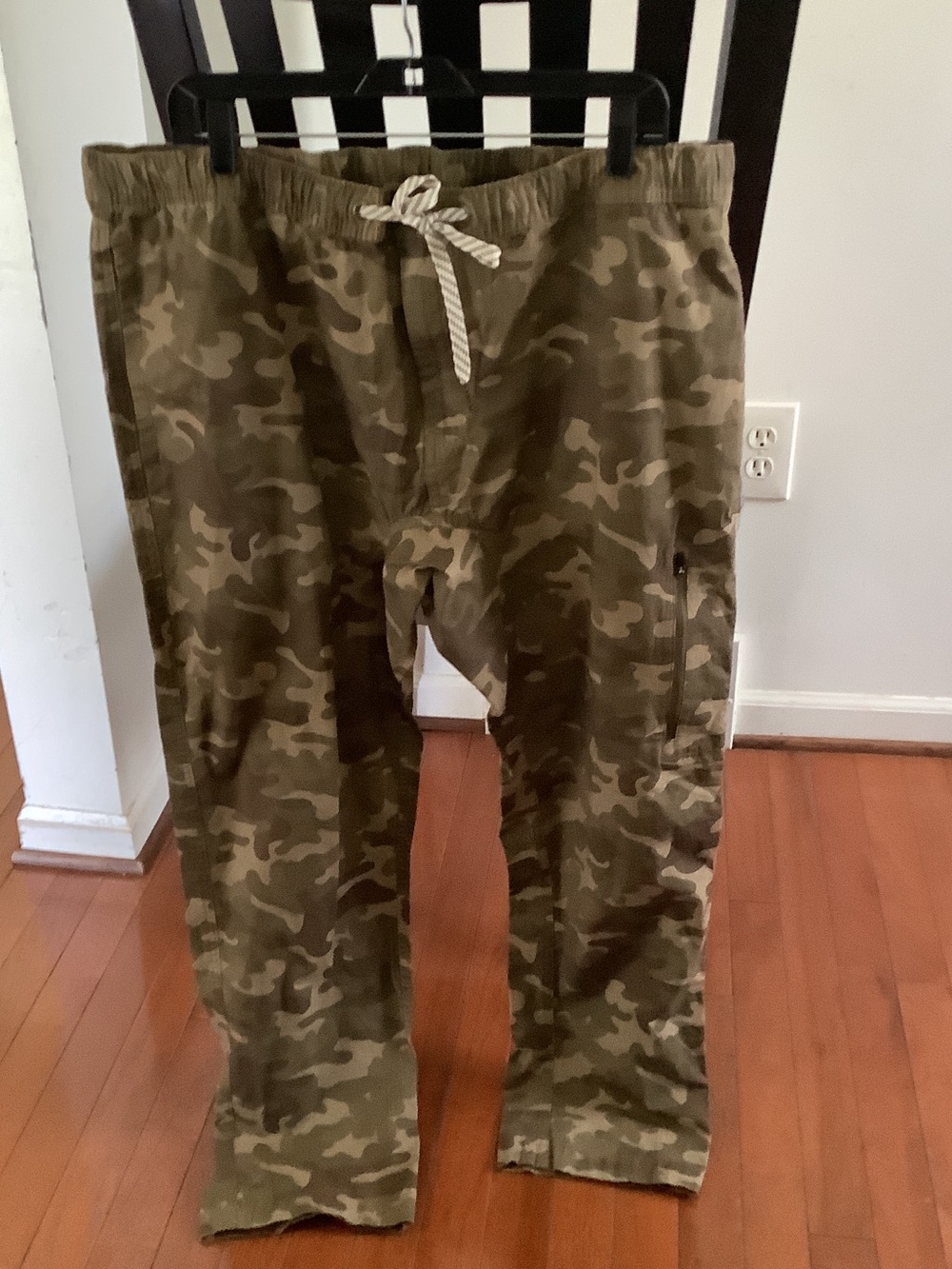 George Olive Green Camo Drawstring Jeans